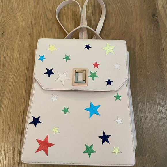 Genuine Leather light pink backback - Picture 4 of 6